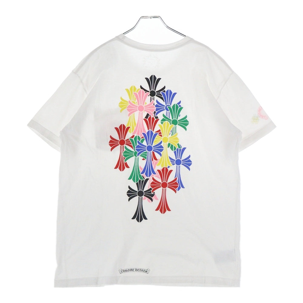 CHROME HEARTS(クロムハーツ) MLTCOL CEM CRS マルチセメタリークロスプリント 半袖Tシャツ カットソー ホワイト