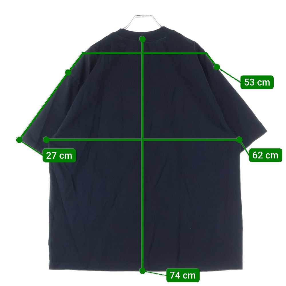 Cactus Jack(カクタスジャック) 24SS FREE THE RAGE TEE #2 フリーザレイジ フロントプリントTシャツ 半袖クルーネックカットソー ブラック