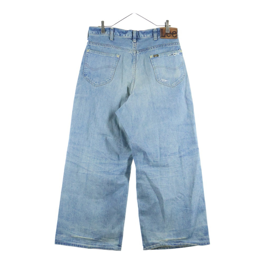 LEE(リー) 24SS BEAMS別注 CRUSH BAGGY DENIM PANTS クラッシュ加工 バギーデニムパンツ インディゴ LB0545