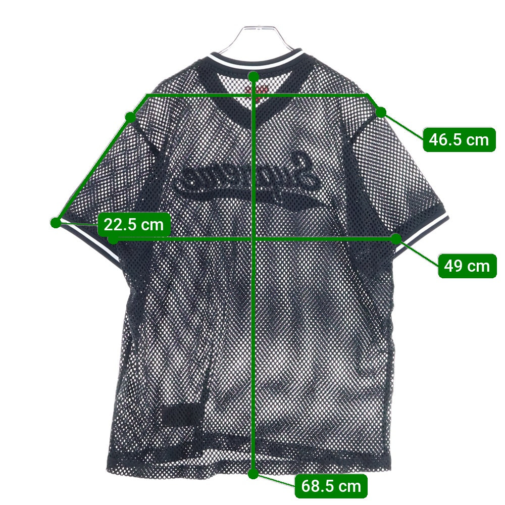 SUPREME(シュプリーム) 18SS Mesh Baseball Top メッシュベースボールトップス ブラック