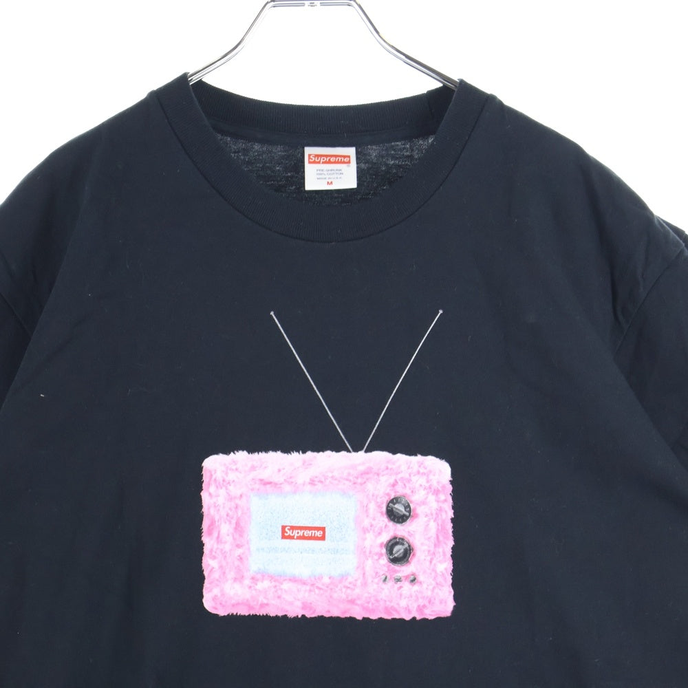 SUPREME(シュプリーム) 18SS TV Tee テレビロゴプリント 半袖Tシャツ カットソー ブラック