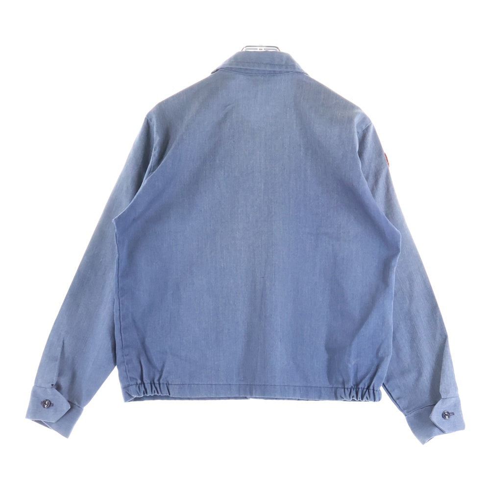 VINTAGE(ヴィンテージ) 60-70S BESTジップ ワッペン ジップアップ スポーツジャケット ネイビー