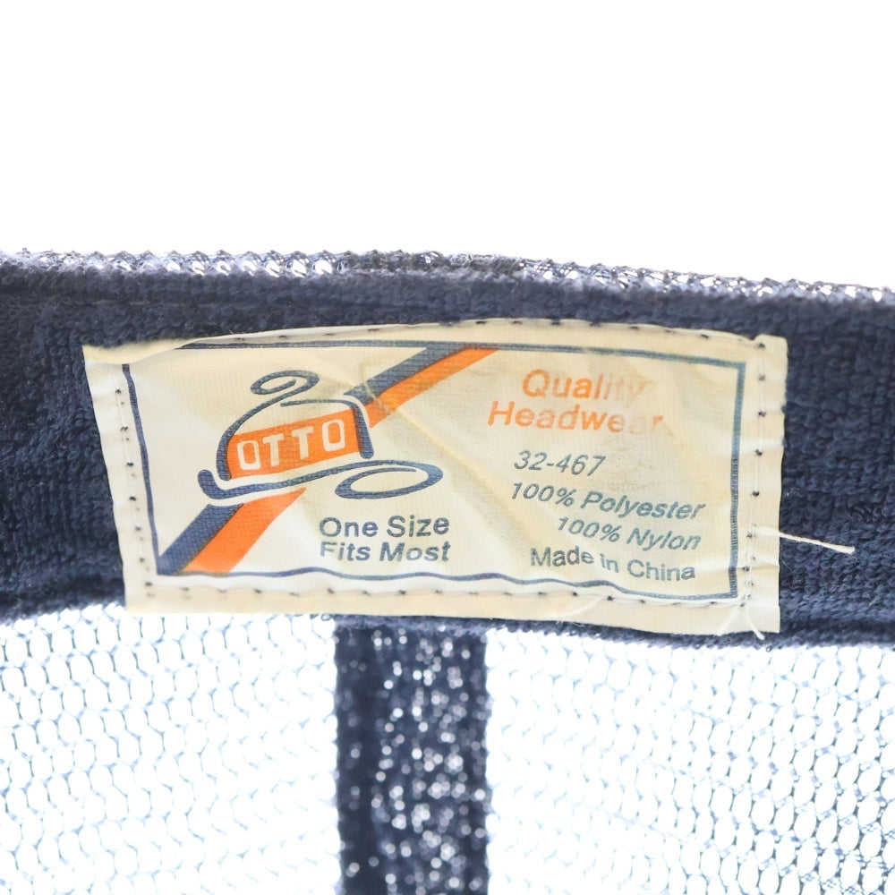 VINTAGE(ヴィンテージ) 80-90S OTTO GENT-X スカルエンブロイダリー メッシュキャップ 帽子 ネイビー