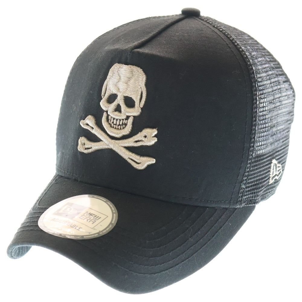 NEW ERA(ニューエラ) メタルスカルエンブロイダリー メッシュキャップ 帽子 ブラック