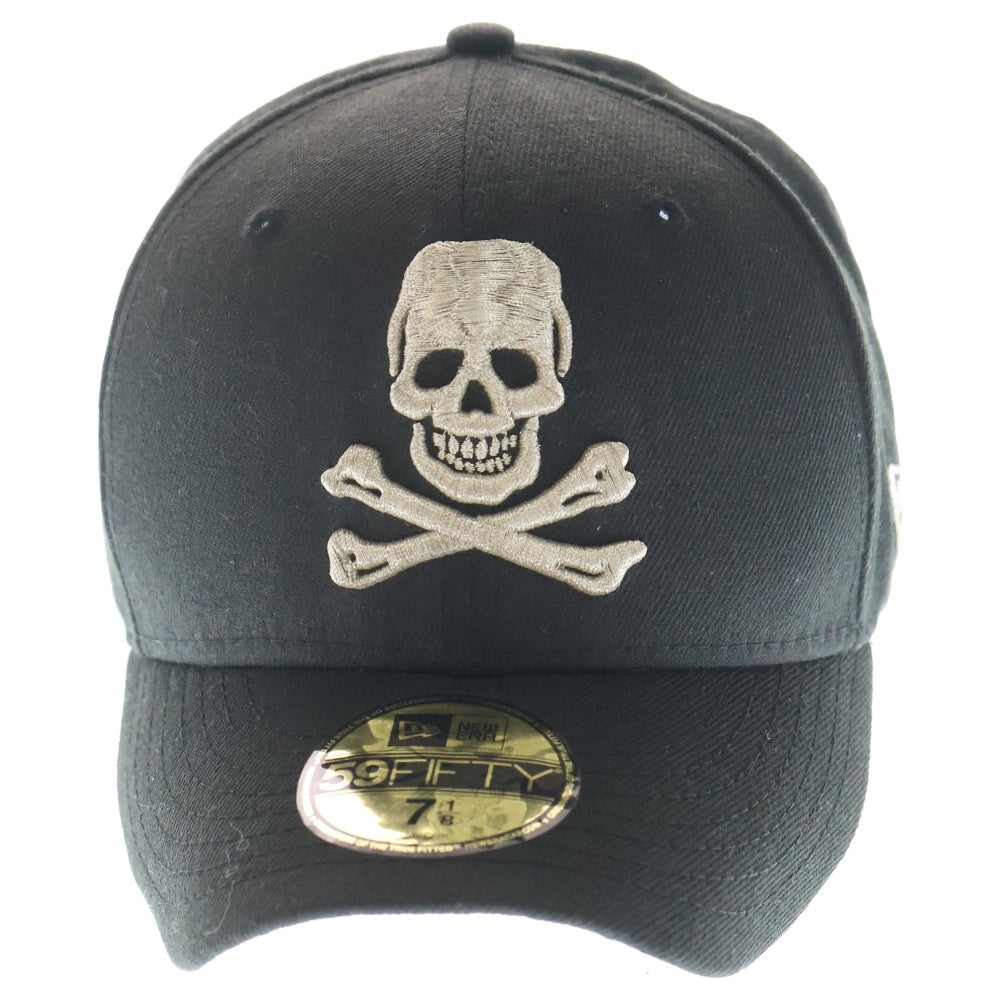 NEW ERA(ニューエラ) 59FIFTY メタルスカルエンブロイダリー キャップ 帽子 ブラック