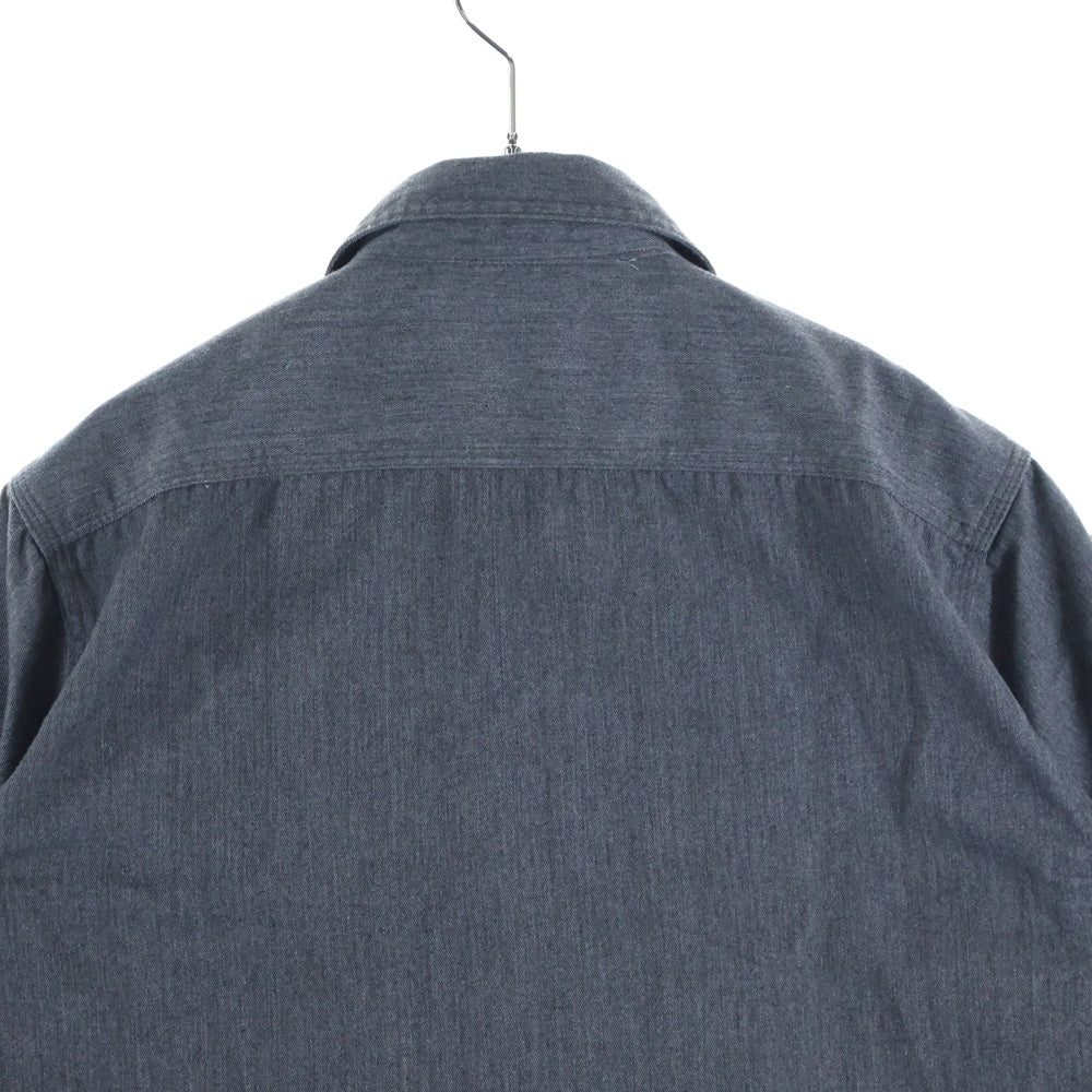 Dickies(ディッキーズ) フロントエンブロイダリー 半袖 ワークシャツ グレー