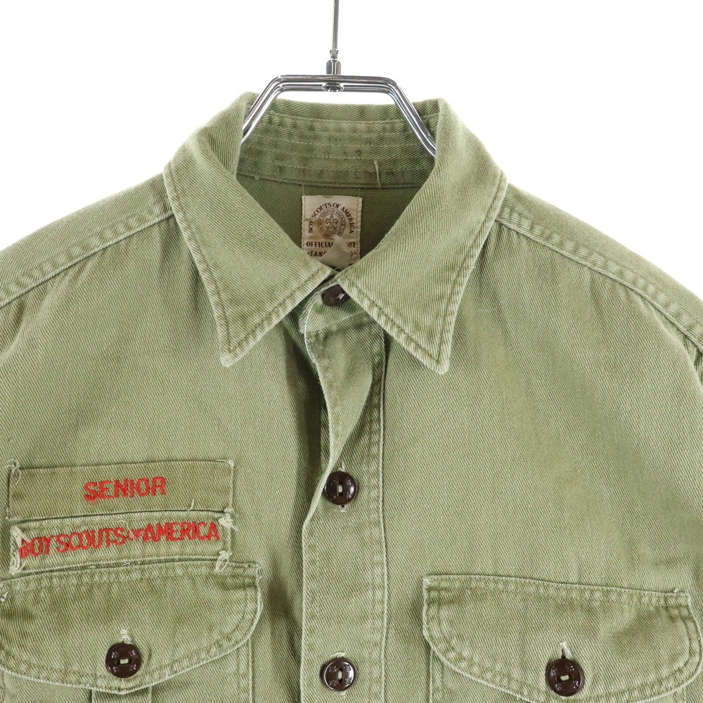 VINTAGE(ヴィンテージ) 60S BOY SCOUTS OF AMERICA ボーイスカウト 長袖シャツ カーキ