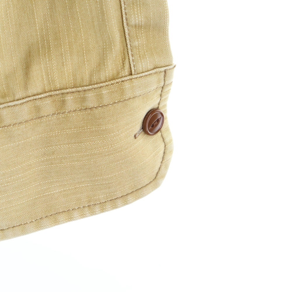 SURPLUS+PLUS(サープラスプラス) ワッペン ミリタリー シャツジャケット ブラウン