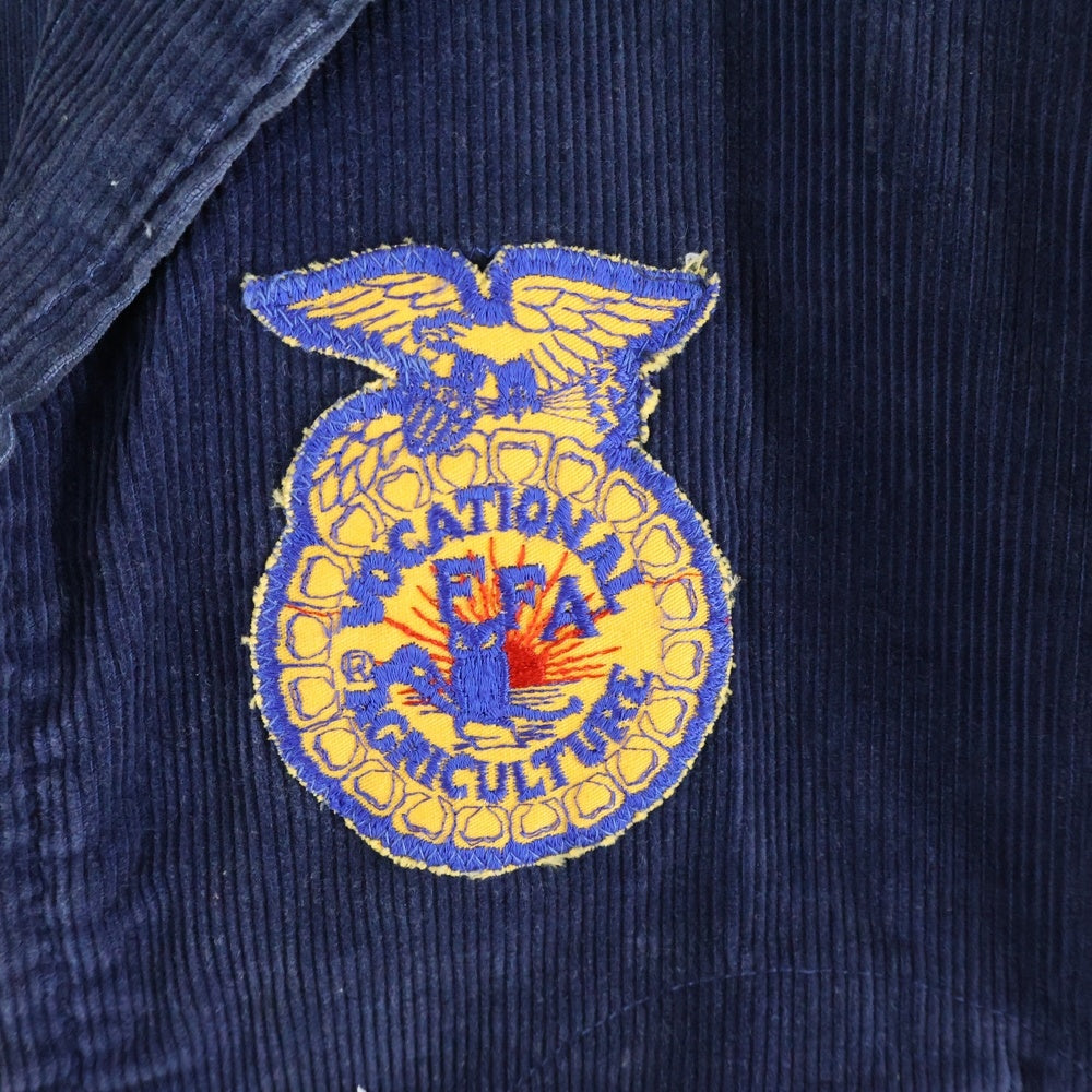 VINTAGE(ヴィンテージ) 70S-80S VINTAGE California FFA Lot100 ショート丈 棒TALON ZIP コーデュロイジャケット ネイビー