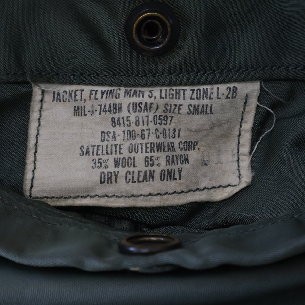 VINTAGE(ヴィンテージ) 60S U.S AIR FORCE MILITARY L-2B ユーエス エアフォース ミリタリー フライトボンバージャケット カーキ8415-817-0597