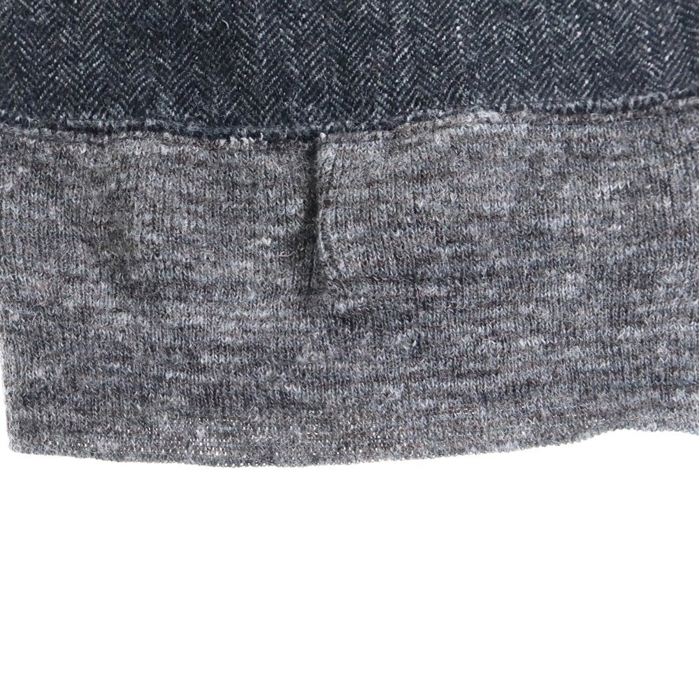 FILMELANGE(フィルメランジェ) COLIN ウールリネン 裾ニット イージーパンツ グレー