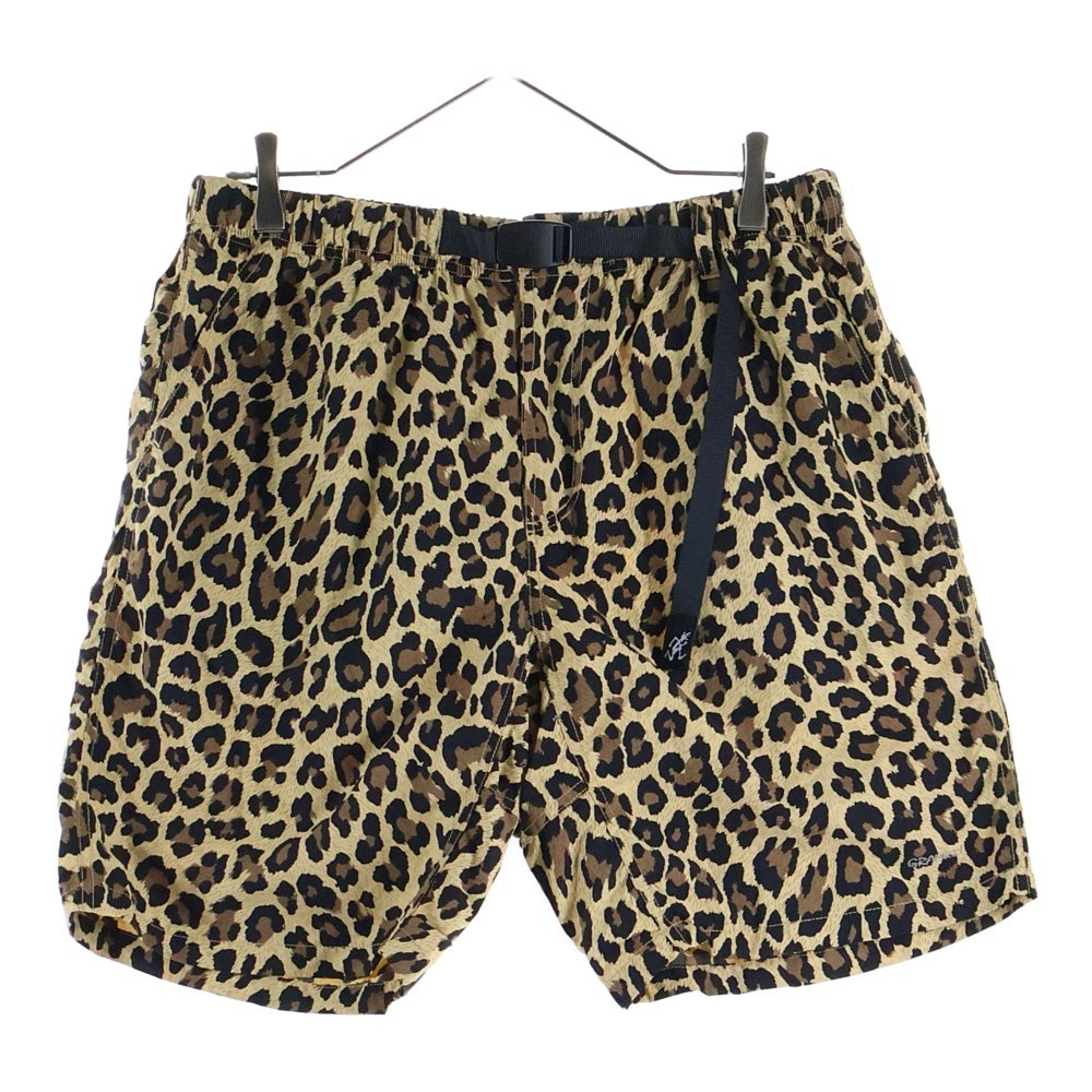 GRAMICCI(グラミチ) レオパード柄 ナイロンショーツ ハーフパンツ ブラウン GMP-21S1821