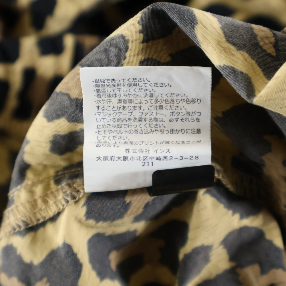 GRAMICCI(グラミチ) レオパード柄 ナイロンショーツ ハーフパンツ ブラウン GMP-21S1821