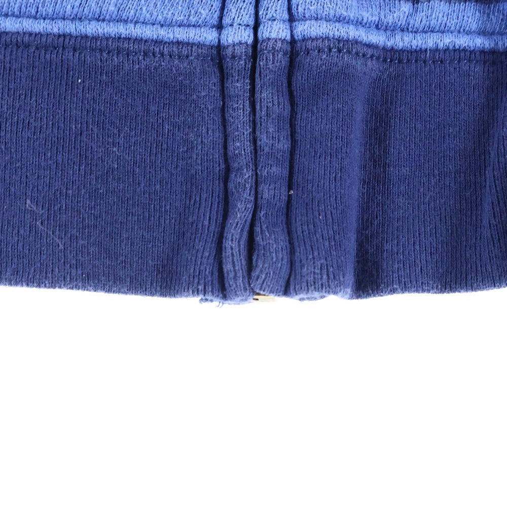 POLO RALPH LAUREN(ポロラルフローレン) スモールポニー刺繍 ボーダー スウェット ジップアップパーカー ブルー レディース