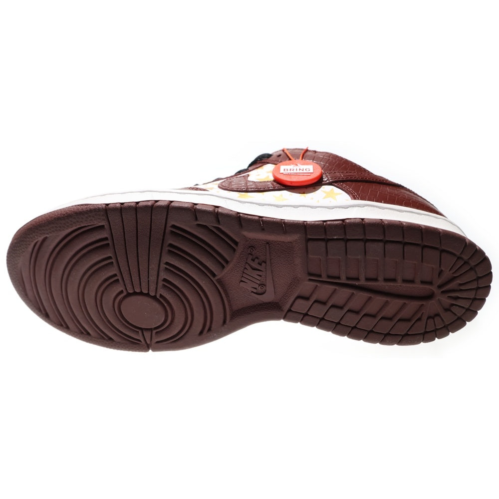 NIKE(ナイキ) ×SUPREME DUNK LOW OG QS シュプリーム ダンク ローカットスニーカー ブラウン/ホワイト US8.5/26.5cm DH3228-103