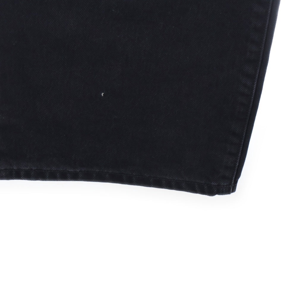 STUSSY(ステューシー) REALXED JEAN DENIM ボタンフライ リラックスド ワイド バギー デニム パンツ ブラック