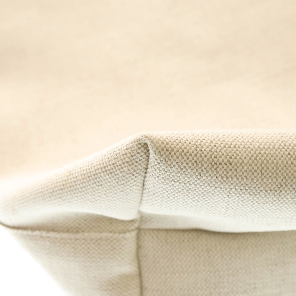 MARNI(マルニ) ロゴデザイン コットンリネン キャンバス 2Way ショルダー トートバッグ ベージュ SHMQ0084A0