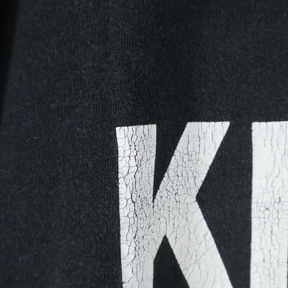 VINTAGE(ヴィンテージ) 90S KMFDM RIP THE SYSTEM T-SHIRT リップ ザ システム プリント クルーネック 半袖Tシャツ カットソー ブラック