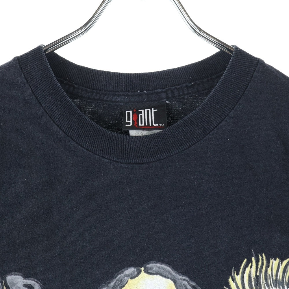 VINTAGE(ヴィンテージ) 00S VINTAGE KORN EL DIA DE LOS KORN T-SHIRT コーン スカル 両面プリント クルーネック 半袖Tシャツ カットソー ブラック