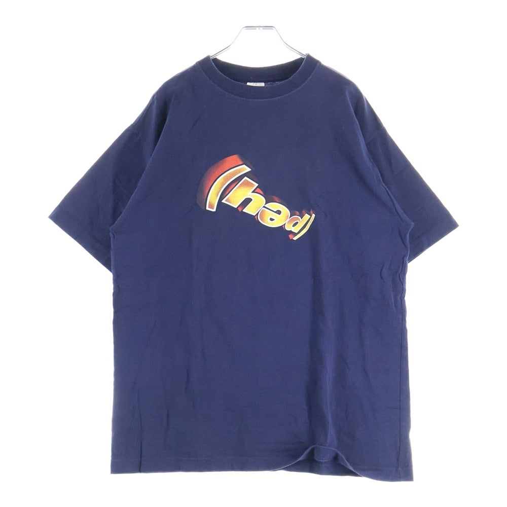 VINTAGE(ヴィンテージ) 00S Hed PE BROKE T-SHIRT ヘッド PE ブローク プリント クルーネック 半袖Tシャツ カットソー ネイビー