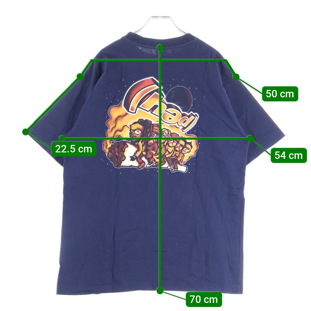 VINTAGE(ヴィンテージ) 00S Hed PE BROKE T-SHIRT ヘッド PE ブローク プリント クルーネック 半袖Tシャツ カットソー ネイビー