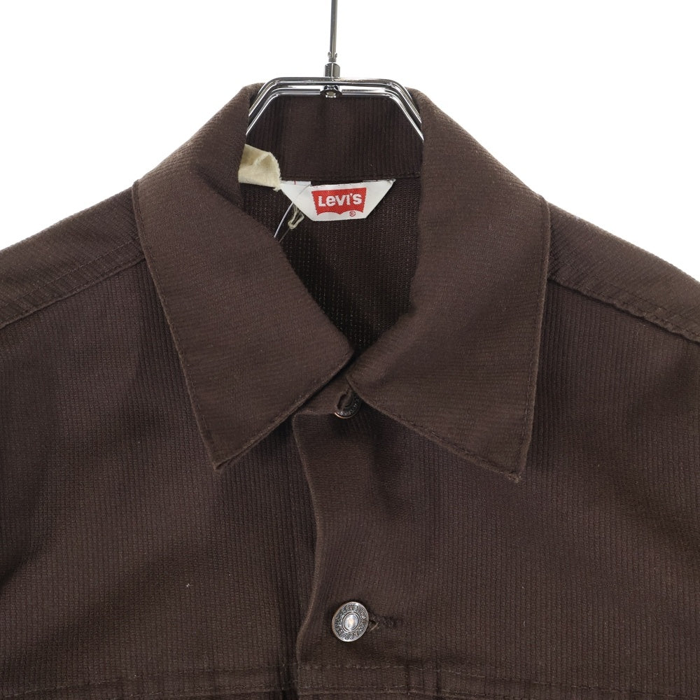 Levi's(リーバイス) 70S VINTAGE 70505 4th ヴィンテージ コットンピケ トラッカージャケット ブラウン
