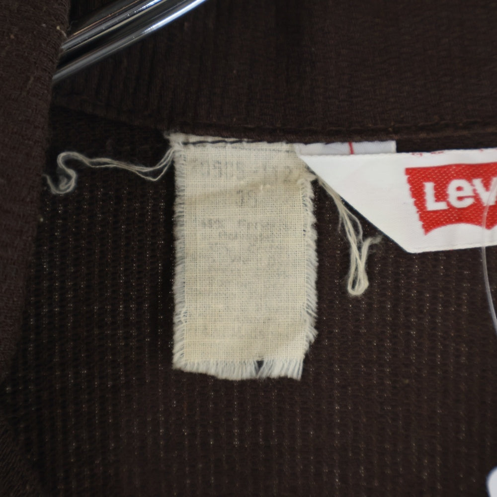 Levi's(リーバイス) 70S VINTAGE 70505 4th ヴィンテージ コットンピケ トラッカージャケット ブラウン