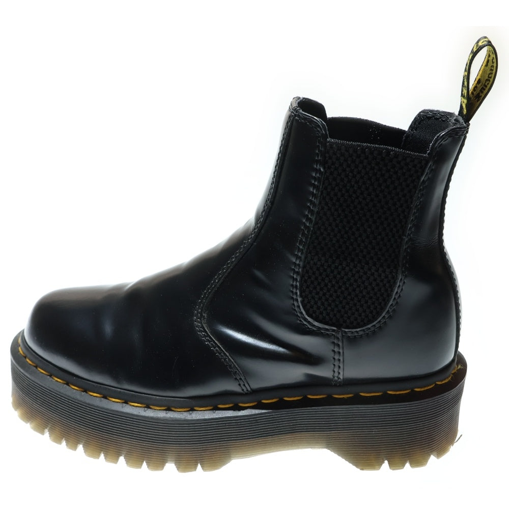 Dr.Martens(ドクターマーチン) 2976 QUAD CHELSEA BOOT POLISHED SMOOTH BLACK サイドゴア チェルシーブーツ レディース ブラック 24687001