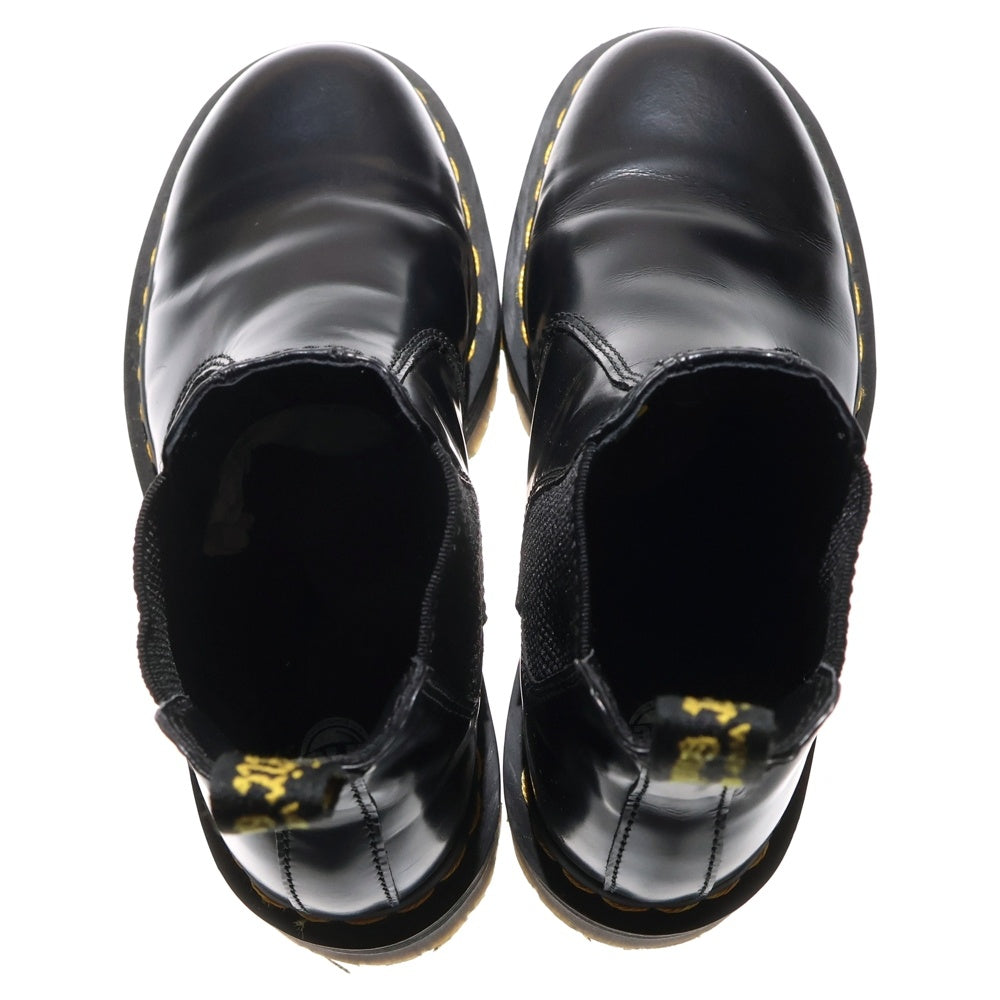 Dr.Martens(ドクターマーチン) 2976 QUAD CHELSEA BOOT POLISHED SMOOTH BLACK サイドゴア チェルシーブーツ レディース ブラック 24687001