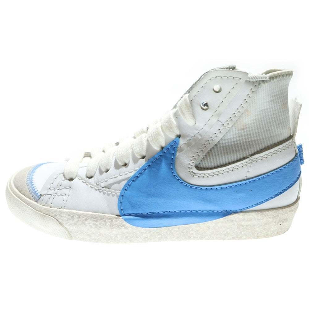 NIKE(ナイキ) BLAZER MID JUMBO UNIVERSITY BLUE ブレーザー ミッド ジャンボ ユニバーシティー レディース ブルー ミッドカットスニーカー US7/25cm DD3111-103