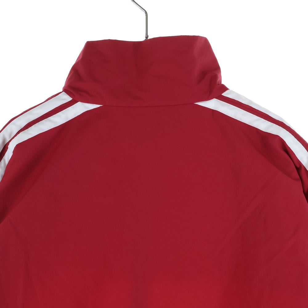 BALENCIAGA(バレンシアガ) 18SS TRACKSUIT POPLIN SHIRT JACKET ロゴプリント ポプリンシャツ トラックジャケット レッド/ブラック 508903