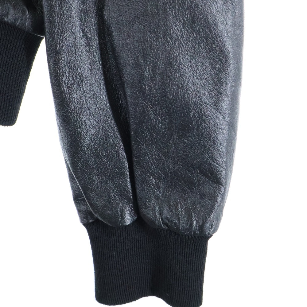 CELINE(セリーヌ) ストラップ付きブルゾン シープスキン ダブルライダース レザージャケット ブラック 2E216291D