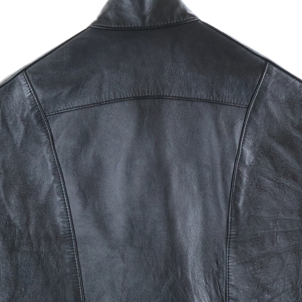 CELINE(セリーヌ) 19AW PADDED LEATHER RACER JACKET パテッド レザージャケット シングルライダース ブラック 2E188280D