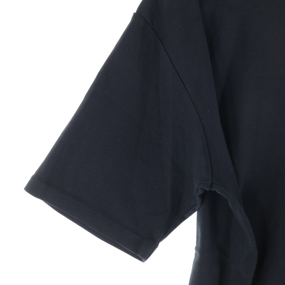 lucien pellat-finet(ルシアンペラフィネ) ラインストーン スカルスタッズ Tシャツ 半袖カットソー ブラック YMP-1239H