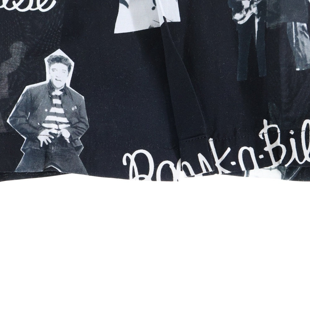 WACKO MARIA(ワコマリア) 19SS ROCKABILLY S/S HAWAIIAN SHIRTS ロカビリー 半袖ハワイアン アロハシャツ ブラック