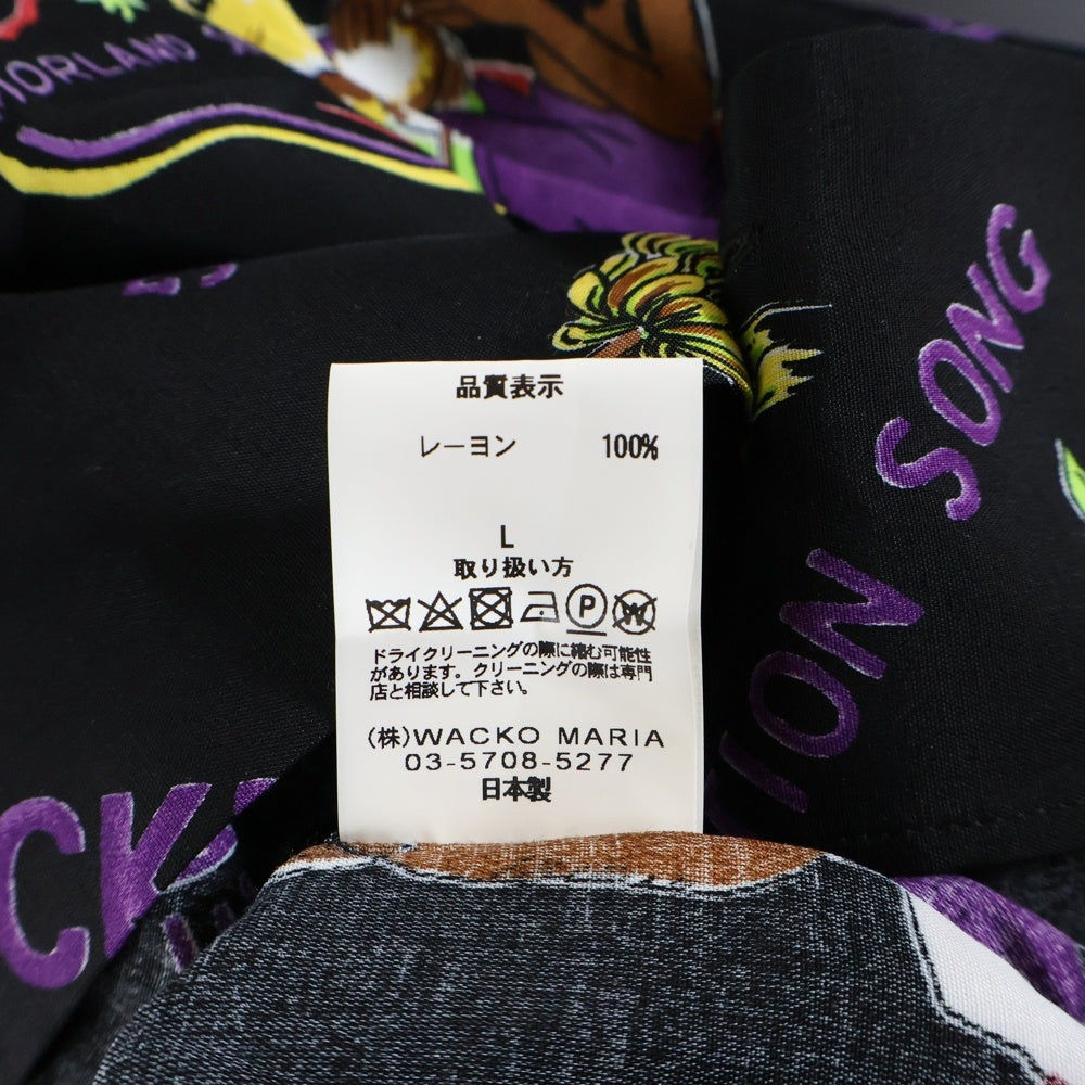 WACKO MARIA(ワコマリア) 18AW JAMAICA S/S HAWAIIAN SHIRT ジャマイカ 半袖ハワイアン アロハシャツ ブラック