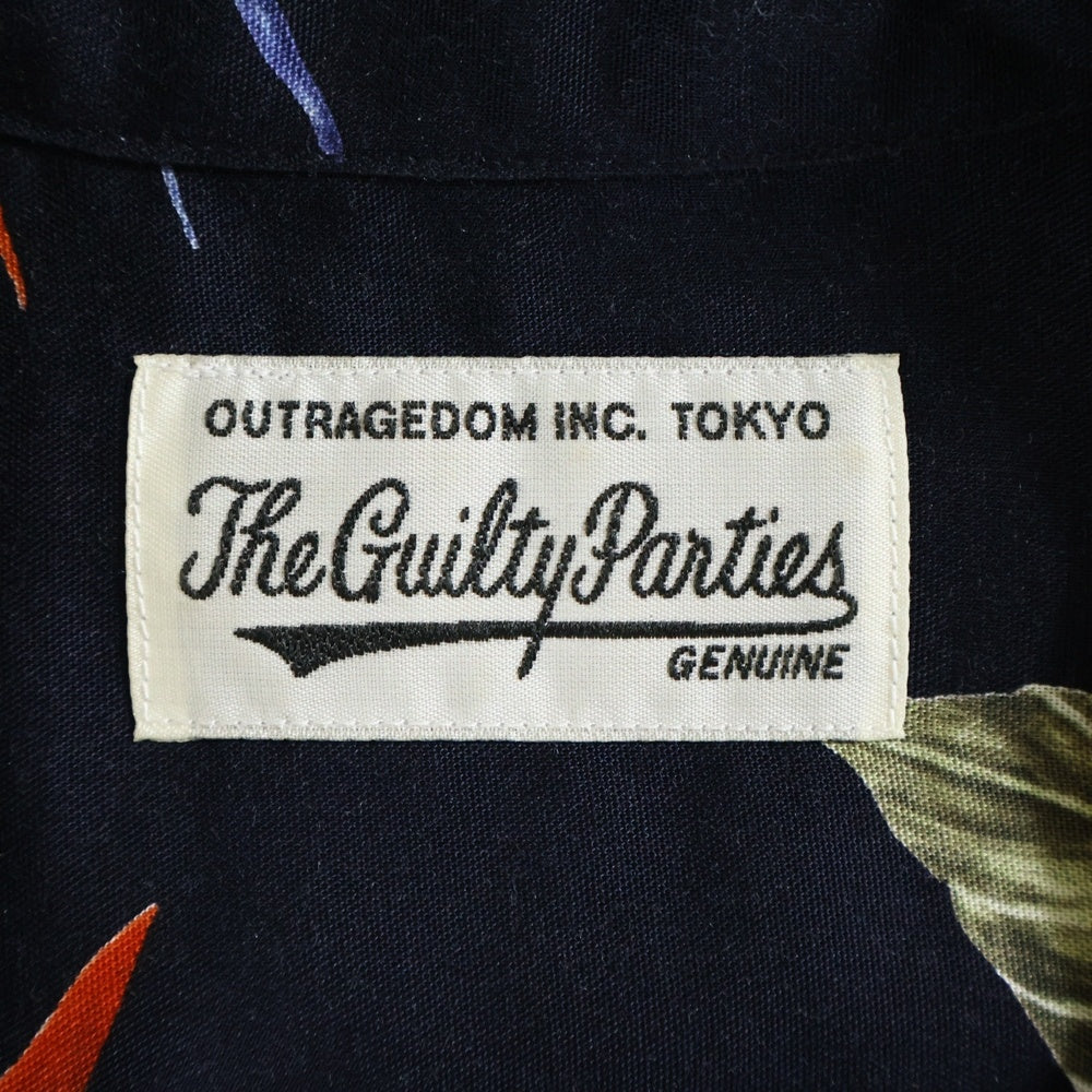 WACKO MARIA(ワコマリア) 18SS BIRD OF PARADISE S/S HAWAIIAN SHIRT バード オブパラダイス 極楽鳥 半袖ハワイアン アロハシャツ ネイビー
