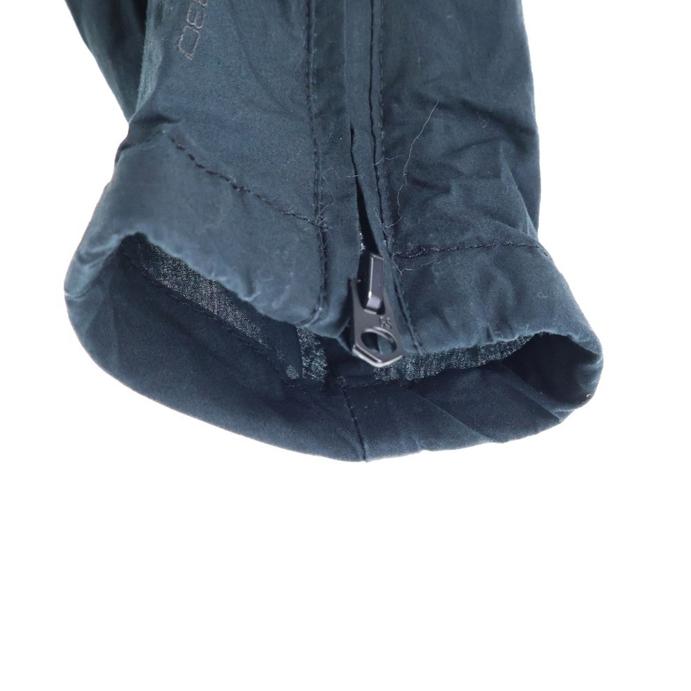 G-STAR RAW(ジースターロウ) フロントロゴデザイン ダブルポケット ジップアップ ナイロンジャケット レディース ブラック