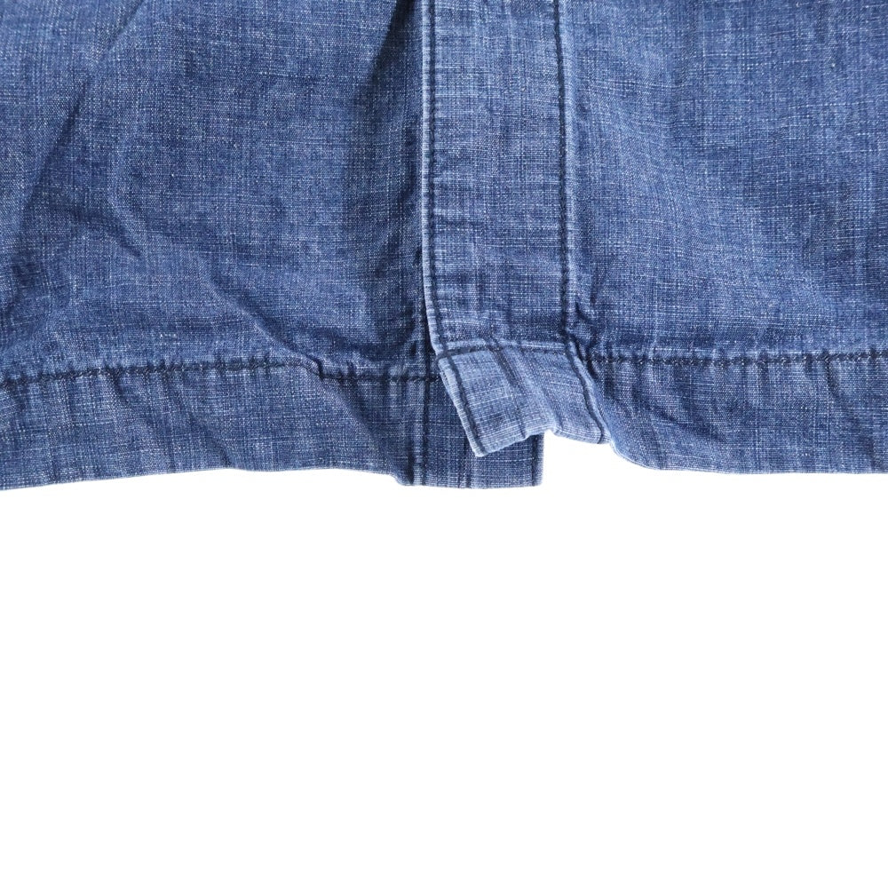 G-STAR RAW(ジースターロウ) 胸ポケット 6B オーバーサイズ デニム 半袖シャツ インディゴ