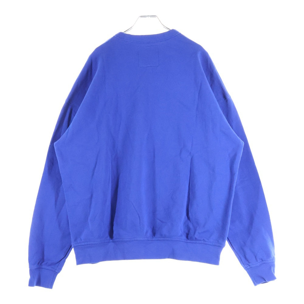 G-STAR RAW(ジースターロウ) フロントロゴデザイン クルーネック スウェット パーカー ブルー