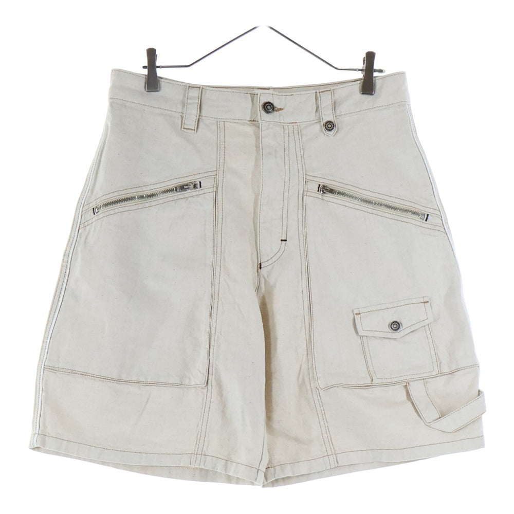 ISABEL MARANT ETOILE(イザベル マラン エトワール) SHORTS マルチポケット ステッチデザイン コットン ハーフワークパンツ ベージュ SH0065HA-A2H06H