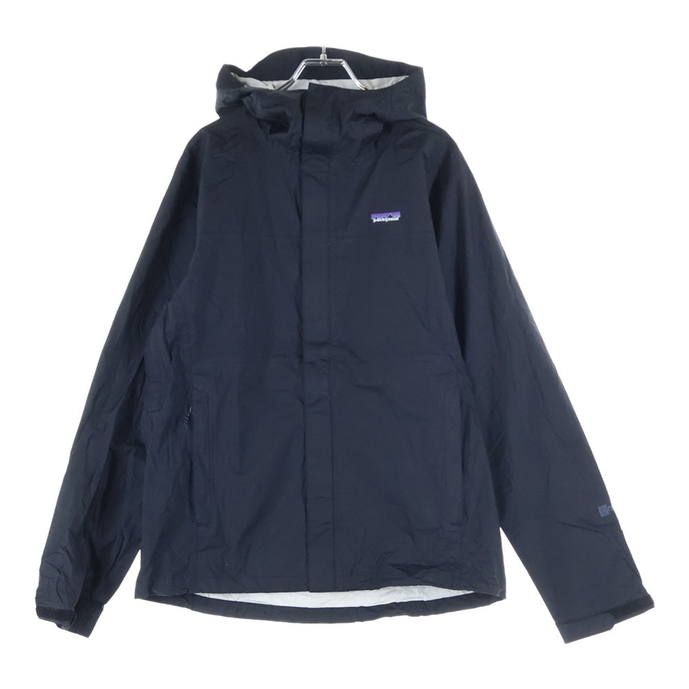 PATAGONIA(パタゴニア) 胸ロゴデザイン マルチポケット フーデッド ジップアップ ナイロンジャケット ブラック 0467238961