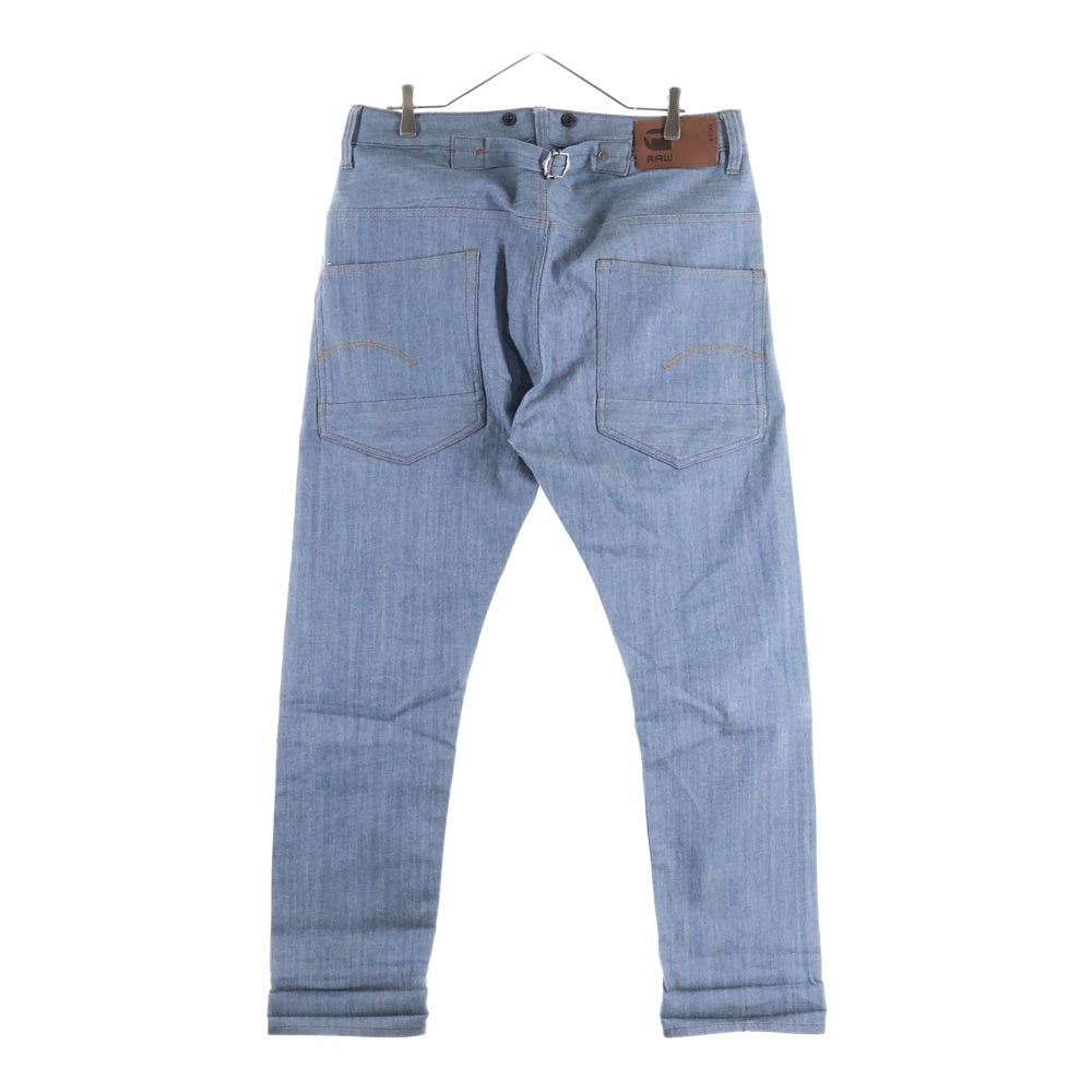 G-STAR RAW(ジースターロウ) LUMBER ランバー マルチポケット アジャスター付き ボタンフライ デニムパンツ ブルー