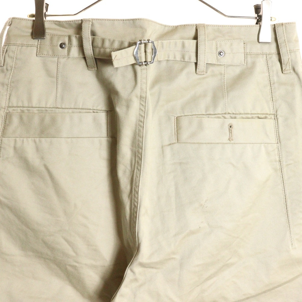 G-STAR RAW(ジースターロウ) ロゴデザインプレート マルチポケット ジップアップ チノパンツ ベージュ