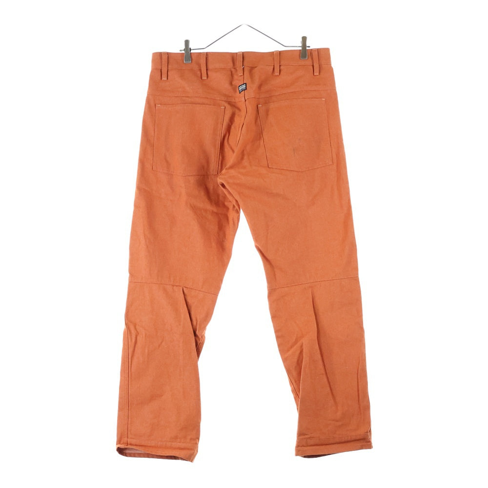 G-STAR RAW(ジースターロウ) マルチポケット ニーパッド ボタンフライ デニムパンツ オレンジ