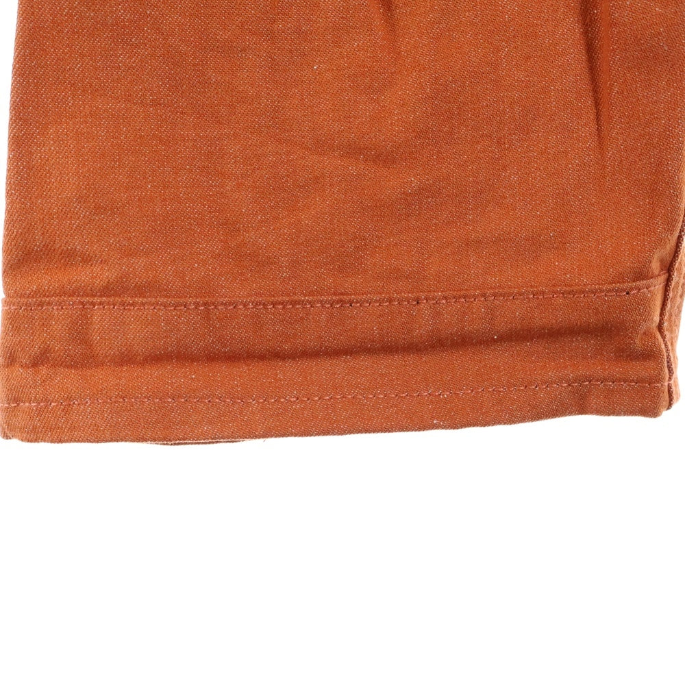 G-STAR RAW(ジースターロウ) マルチポケット ニーパッド ボタンフライ デニムパンツ オレンジ