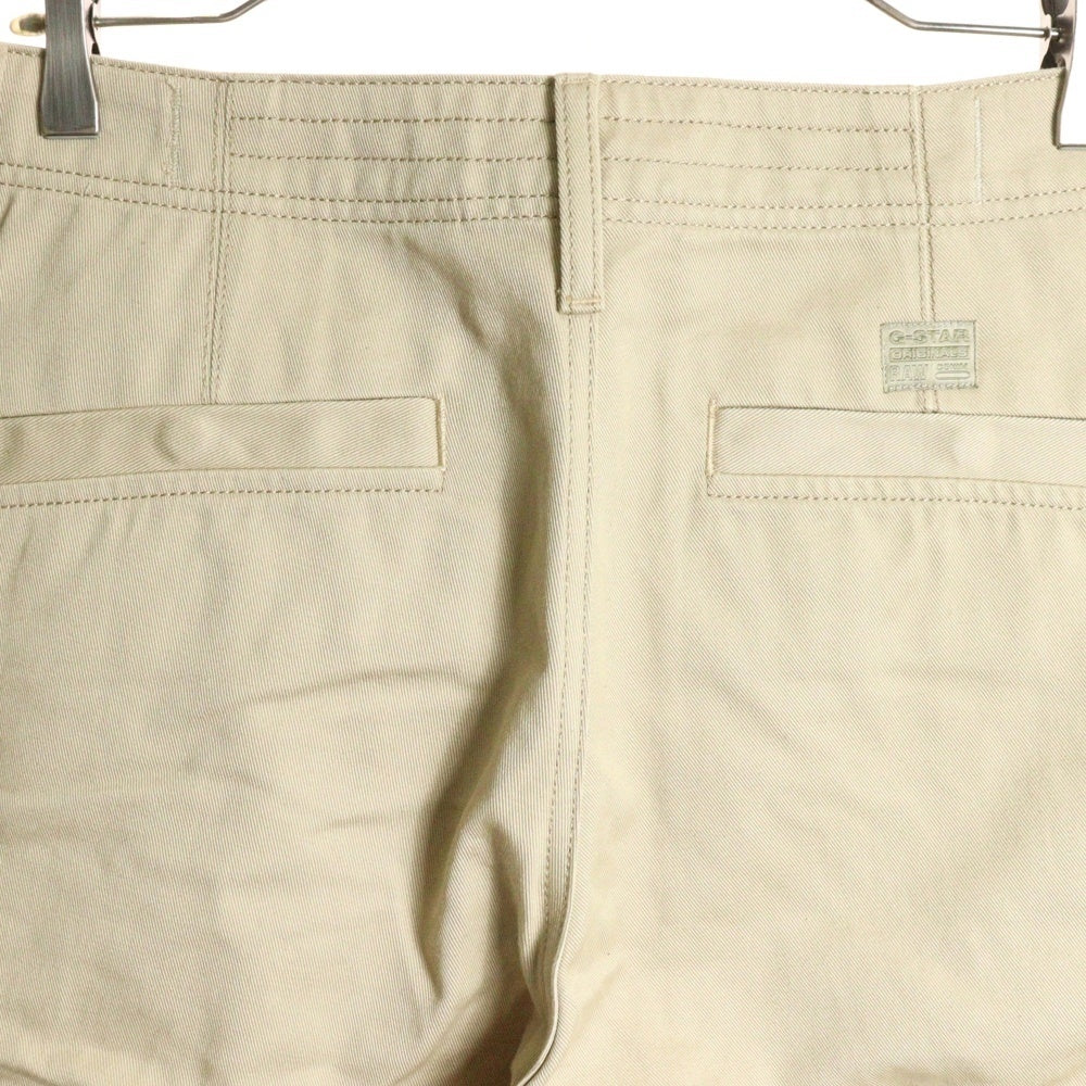 G-STAR RAW(ジースターロウ) ロゴデザインプレート マルチポケット ジップアップ ワークパンツ グレー