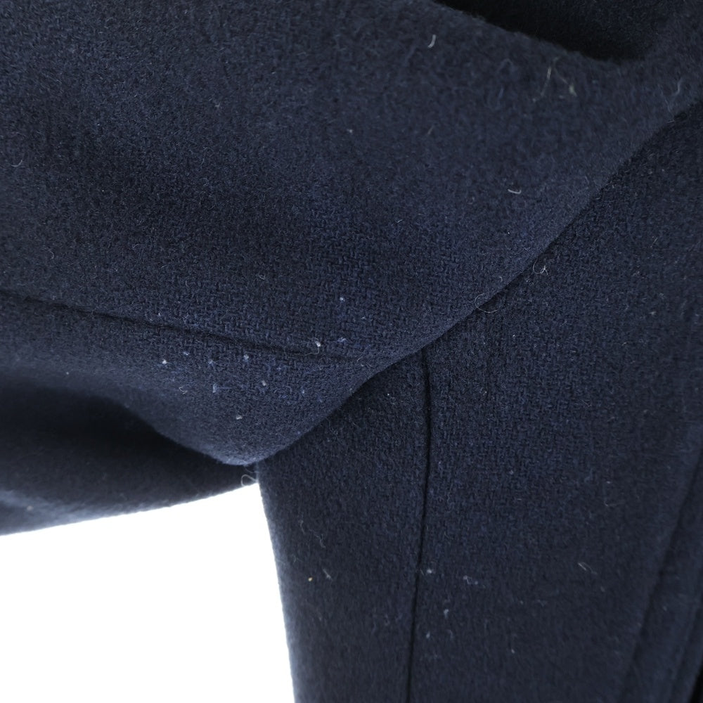 ESTNATION(エストネーション) カシミヤ混 ウール ピーコート ネイビー 62-200-01-100057