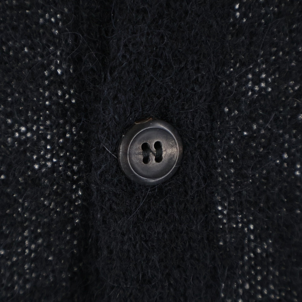 OUR LEGACY(アワーレガシー) EVENING POLO BLACK FUZZY ALPACA アルパカウール イブニング ニットカーディガン ブラック