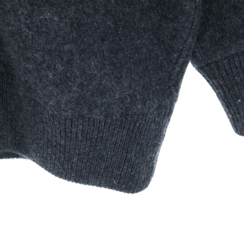 THE RERACS(ザ リラクス) 22AW SNAP BUTTON KNIT CARDIGAN スナップボタン カシミア混 ニットカーディガン ダークグレー 22FW-REKN-338-J